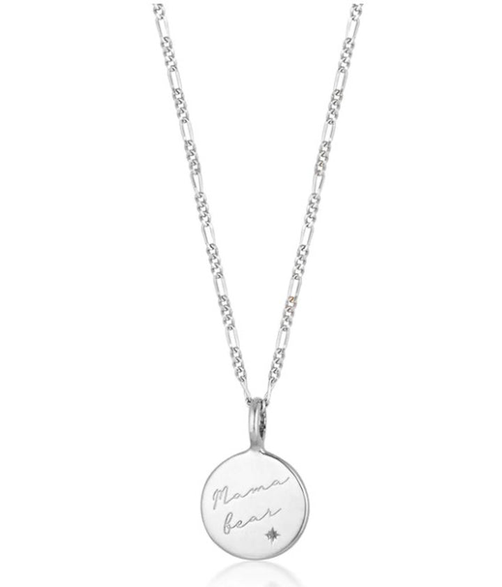 Mama Bear Necklace - Silver