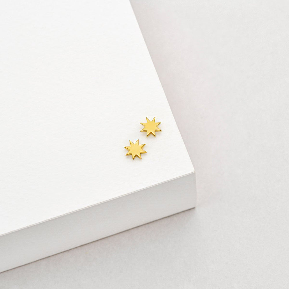 Sol Stud Earrings - Gold