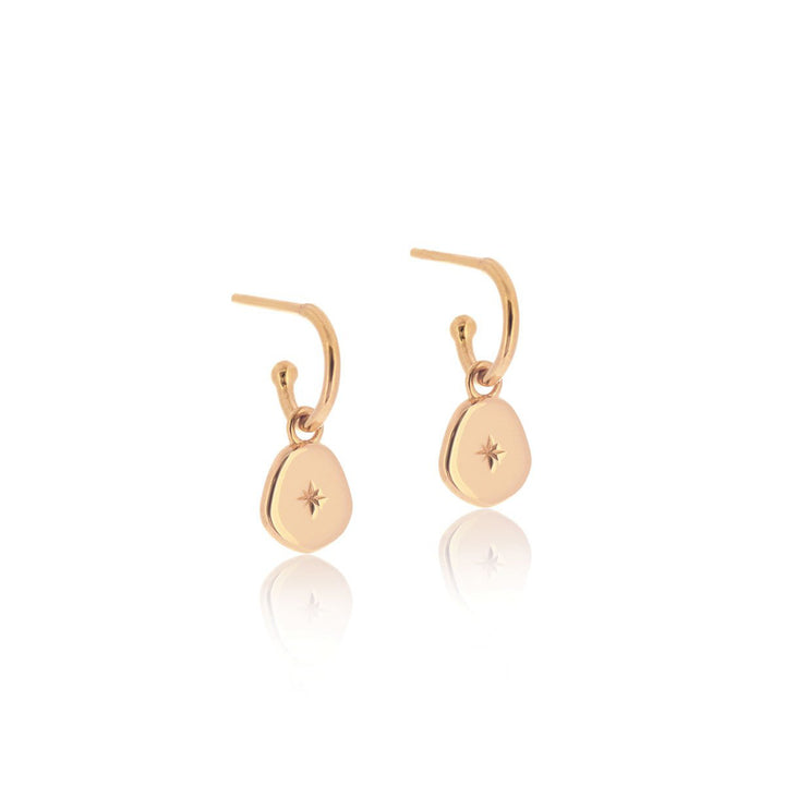 Vega Hoop Earrings - Rose Gold