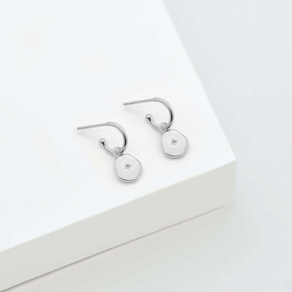 Vega Hoop Earrings - Silver