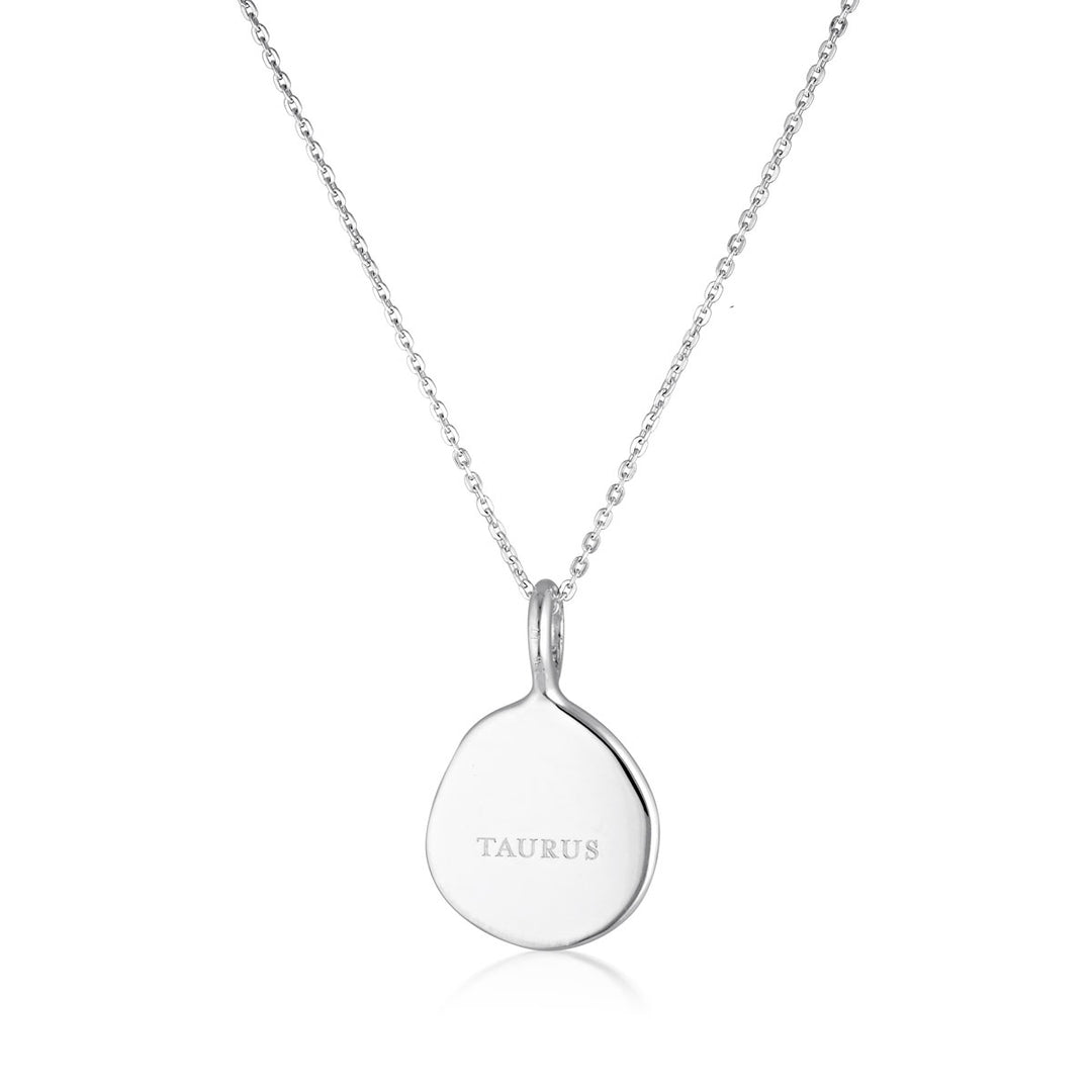 Zodiac Necklace - Taurus - Silver