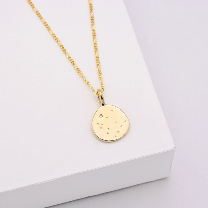 Zodiac Necklace - Leo - Gold