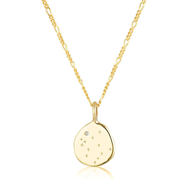 Zodiac Necklace - Leo - Gold