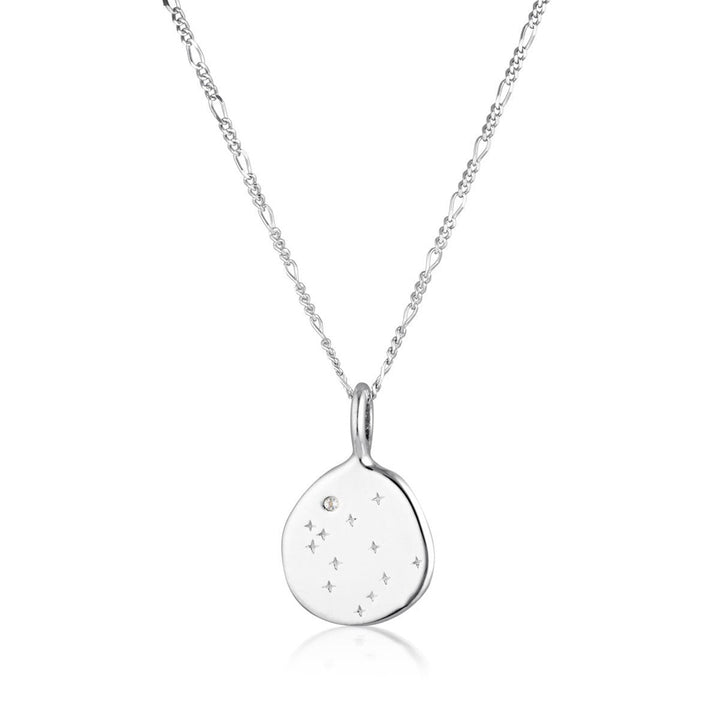 Zodiac Necklace - Gemini - Silver