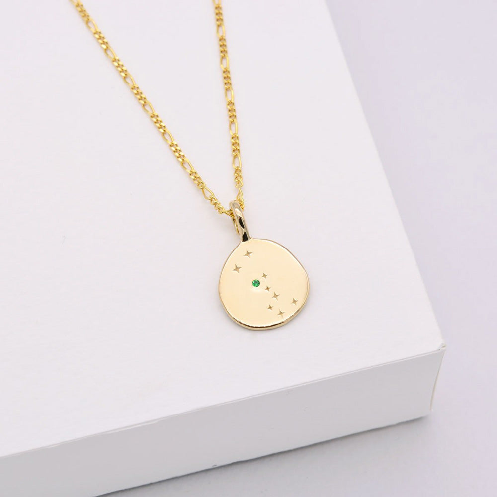 Zodiac Necklace - Taurus - Gold