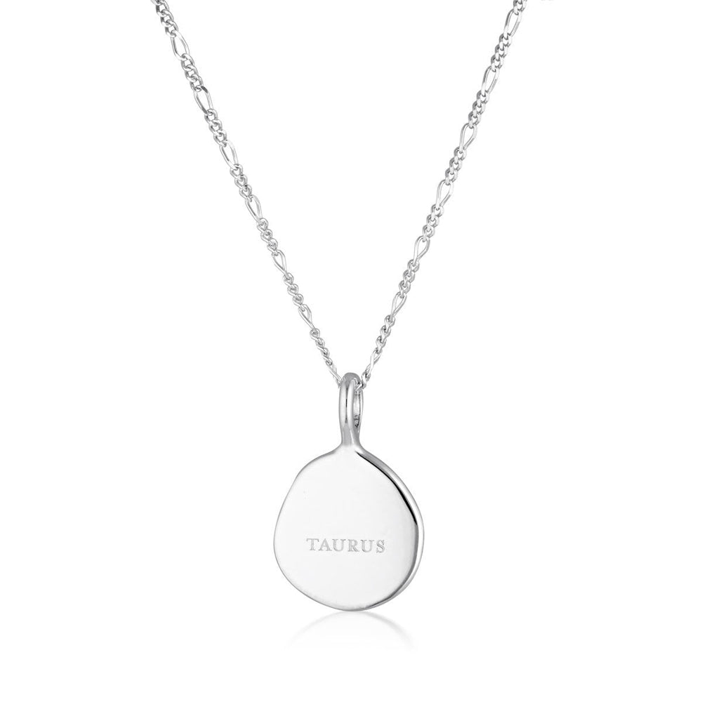 Zodiac Necklace - Taurus - Silver