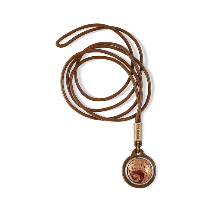 Mani Original Leather Necklace - Mid Brown