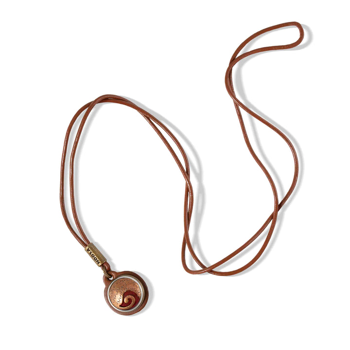 Mani Original Leather Necklace - Mid Brown