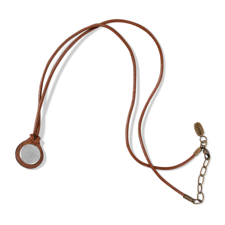 Mani Original Leather Necklace - Mid Brown