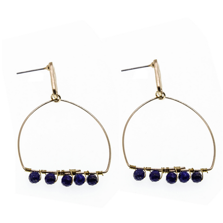 Noosa Living Bella Earrings - Lapis Lazuli