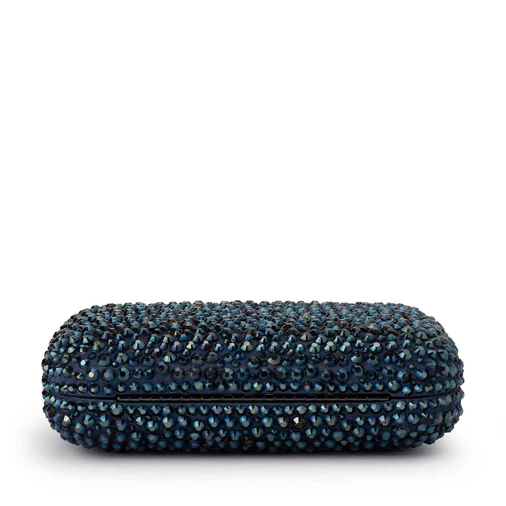 Casey Hot Fix Encrusted Clutch - Blue