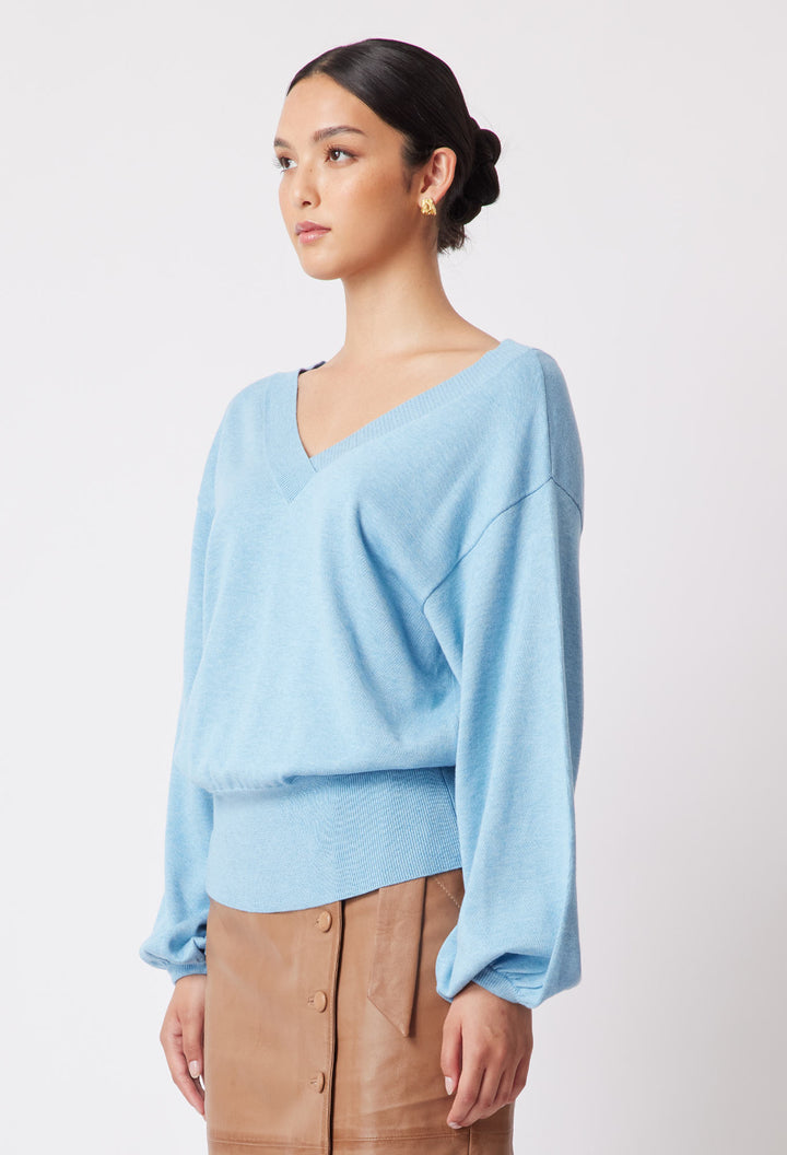 Getty Supima Cashmere Knit - Chambray