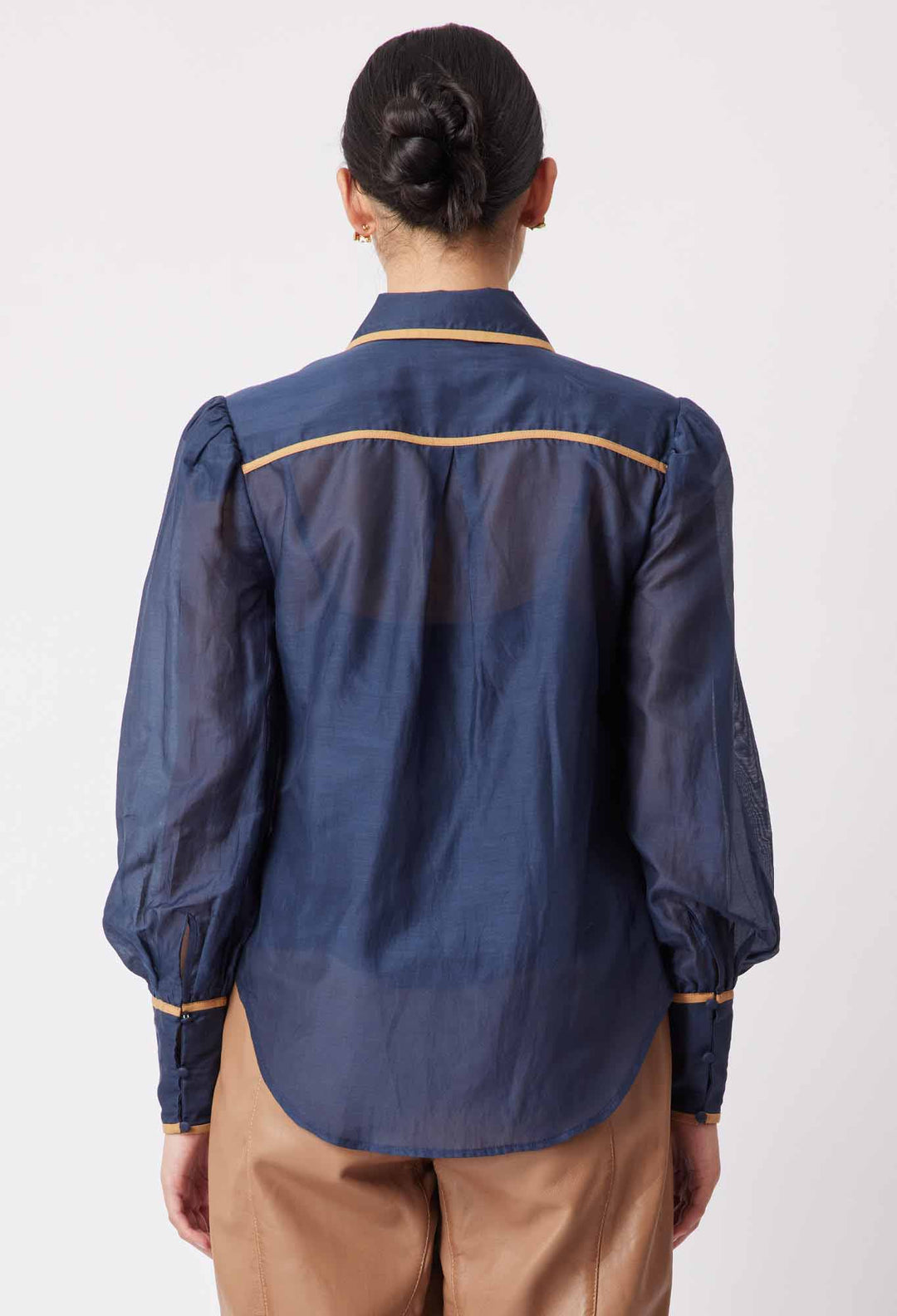 Tallitha Collared Shirt - Navy/Husk