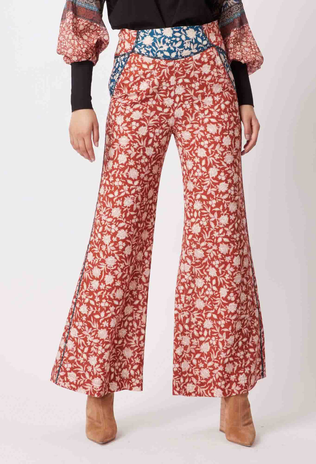 Harmony Wide Leg Pant - Loom Flower