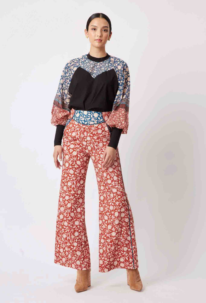 Harmony Wide Leg Pant - Loom Flower