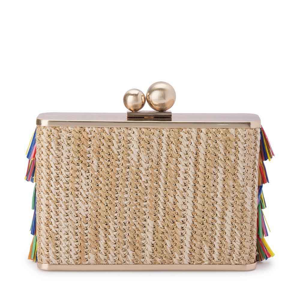 Olga Berg Carlita Carnivale Fringed Shoulder Bag