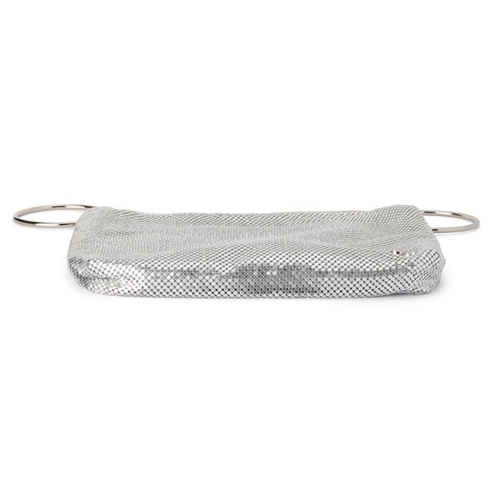 Olga Berg Shar Mesh Convertible Bag - Silver