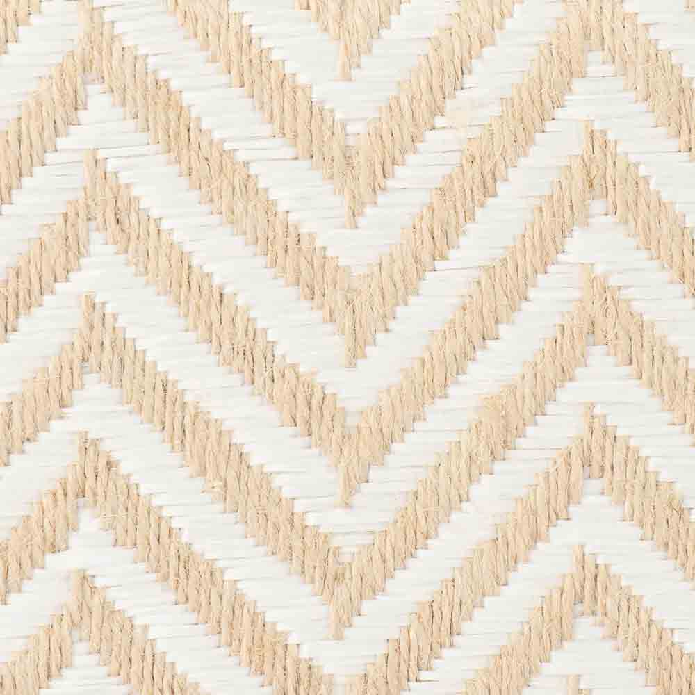 Valeria Chevron Clutch - White