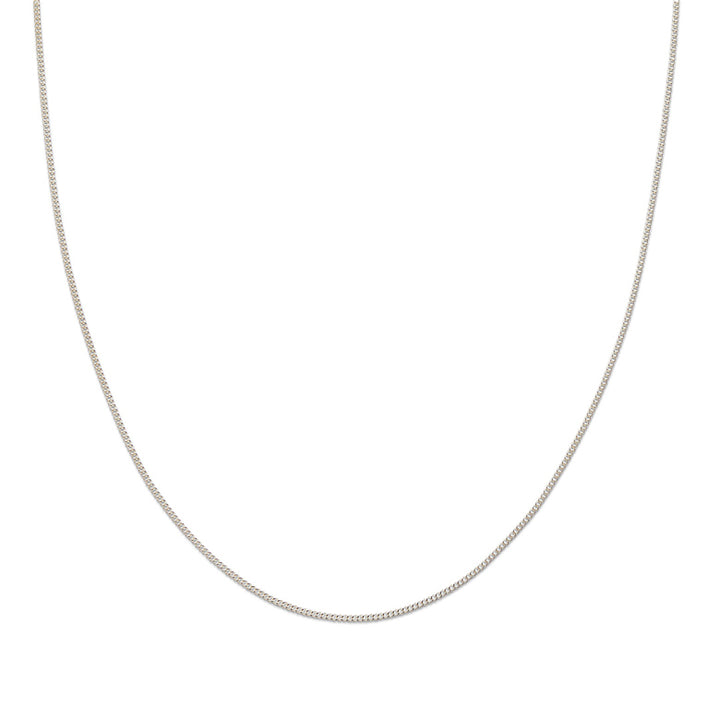 Stirling Silver Fine Link Chain Necklace - 45cm