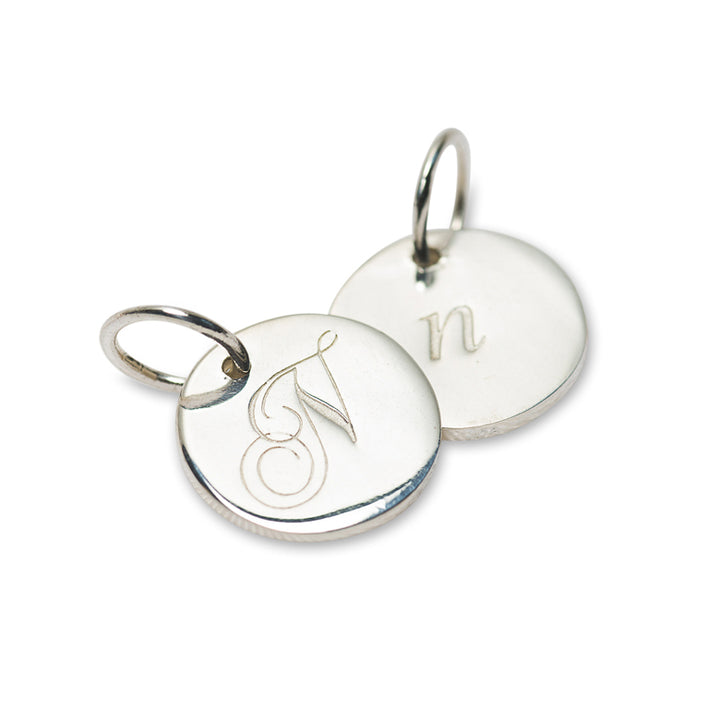 Palas Jewellery Charm - Silver Petite Initial "N"