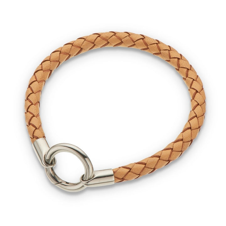 Palas Jewellery Bracelet 4045 - Leather Plait - Natural