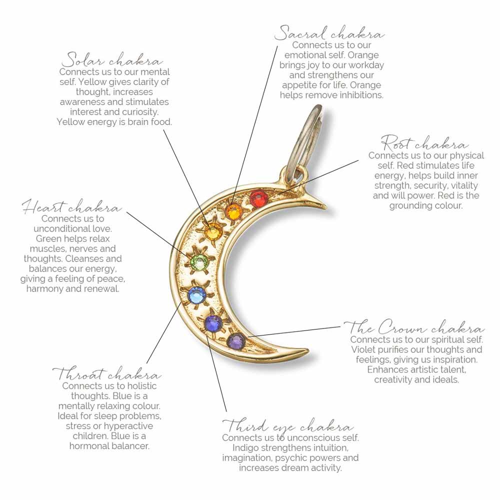 Palas Jewellery Chakra Moon Charm