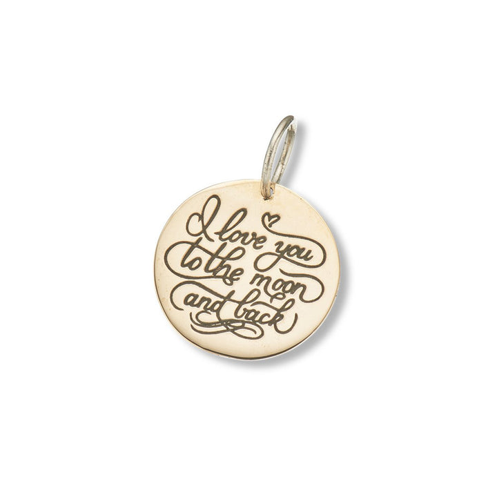 Palas Jewellery Love You To The Moon & Back Script Charm