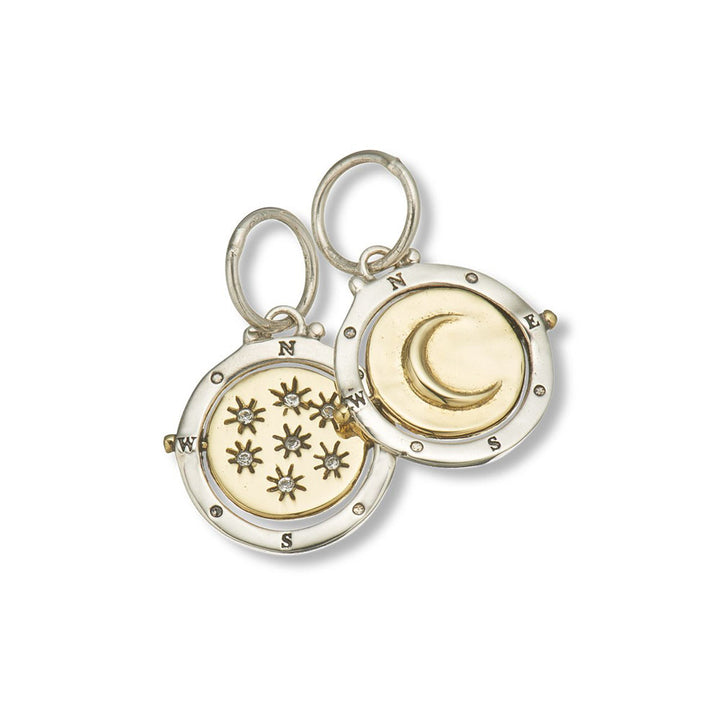 Palas Jewellery Moon & Stars Spinner Charm