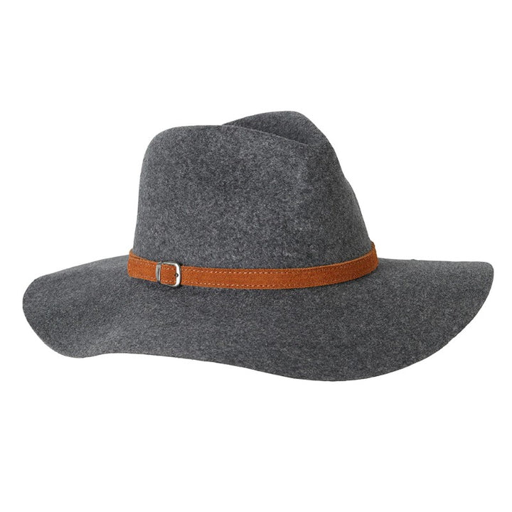 Ranch Wide Brim Soft Felt Hat - Grey