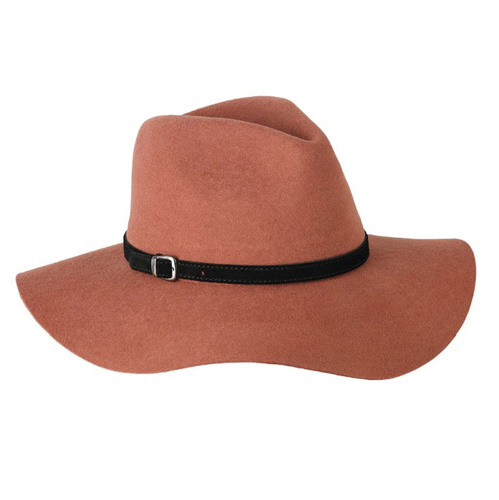 Ranch Wide Brim Soft Felt Hat - Rust