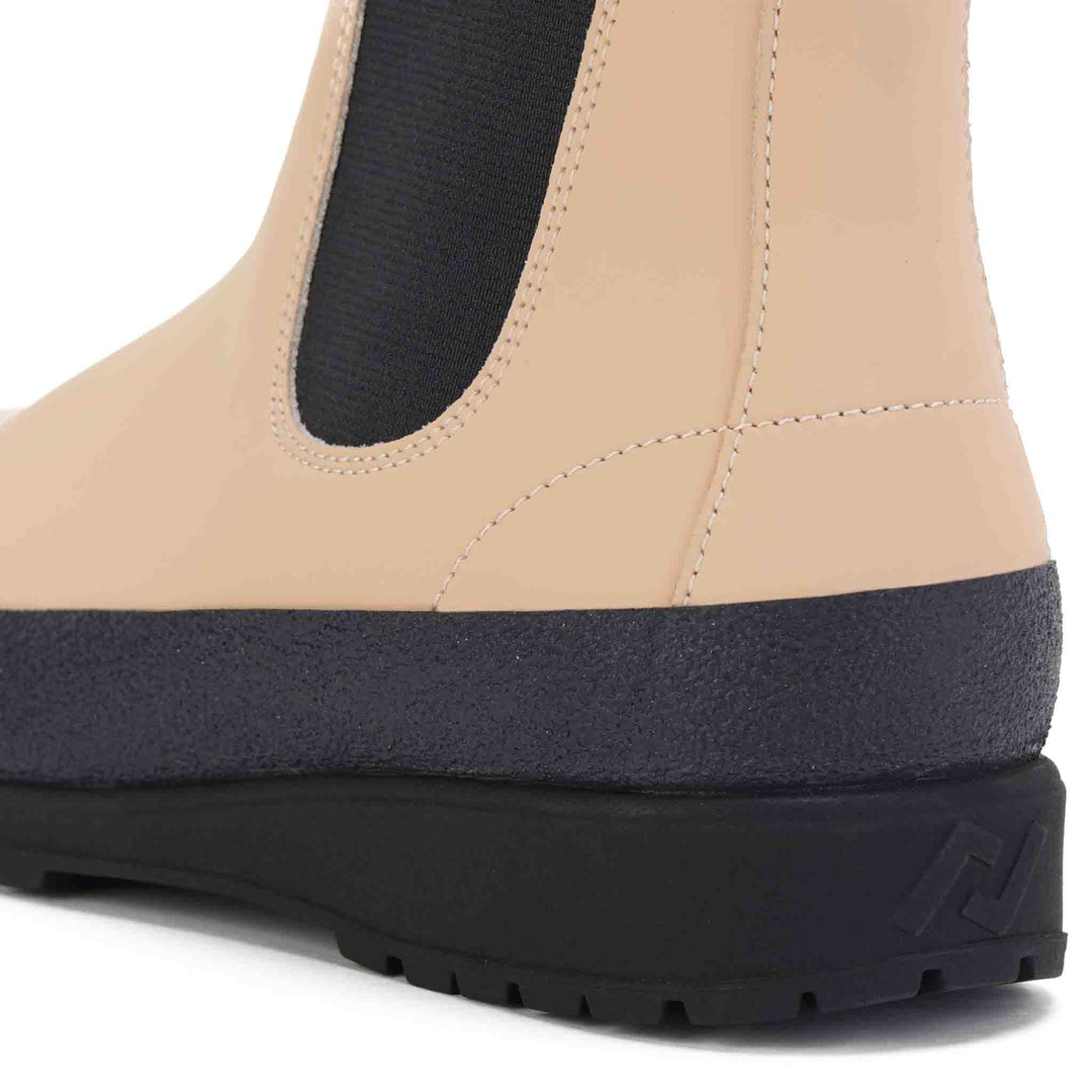 Fields Chelsea Rubberised Boot - Cream