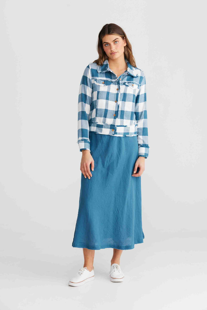 Sicily Skirt - Blue Steel