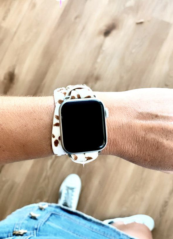 Salty Safari Apple Wrap Watch Band - Cheetah