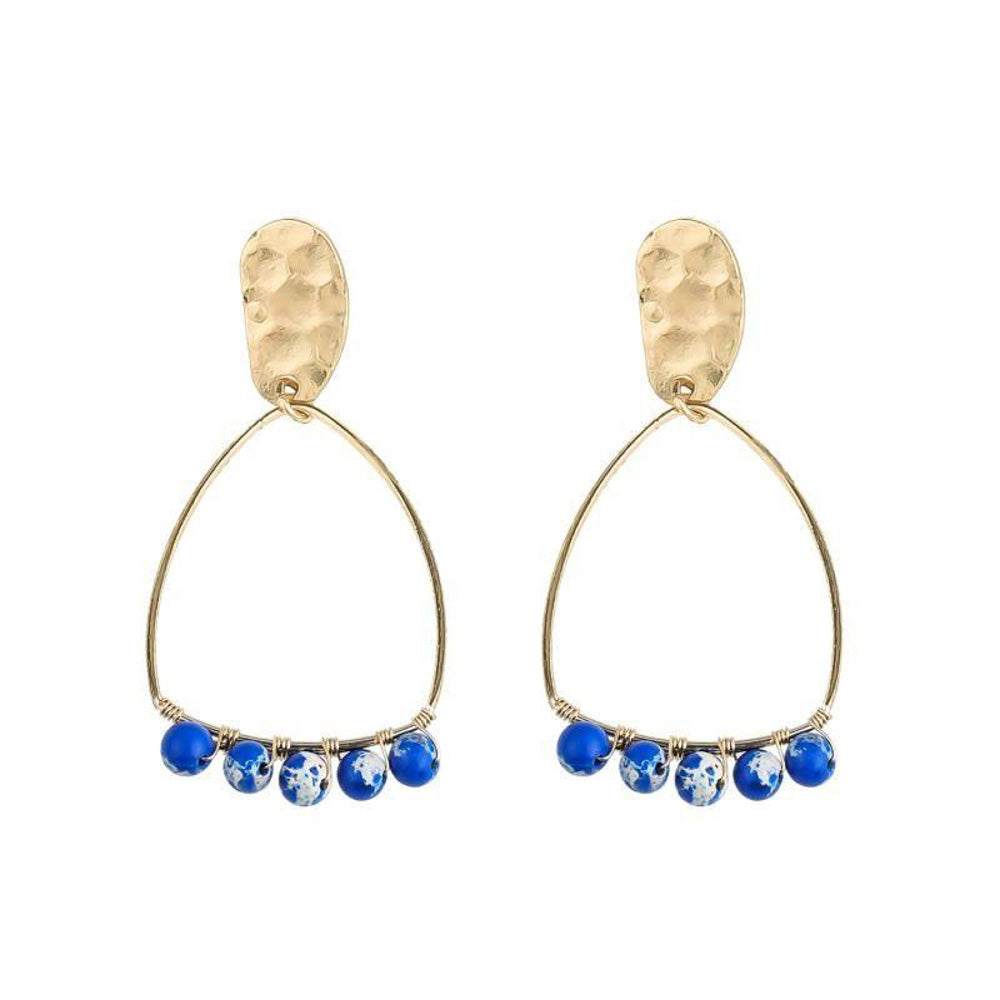 Salty Safari Bella Earrings - Blue Jade