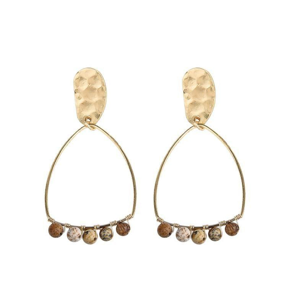 Salty Safari Bella Earrings - Jasper