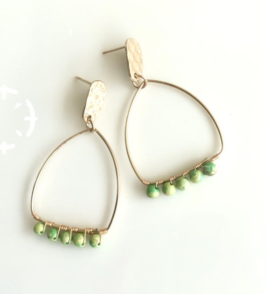 Salty Safari Bella Earrings - Lime