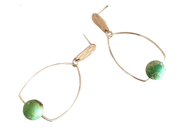 Noosa Living Elle Earrings - Lime