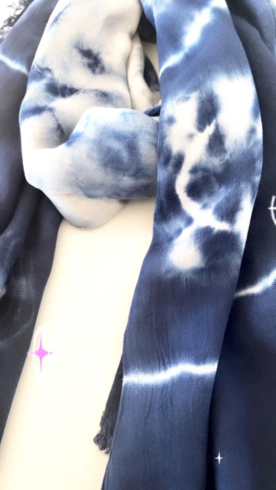 Salty Safari Scarf - Ocean Tie Dye