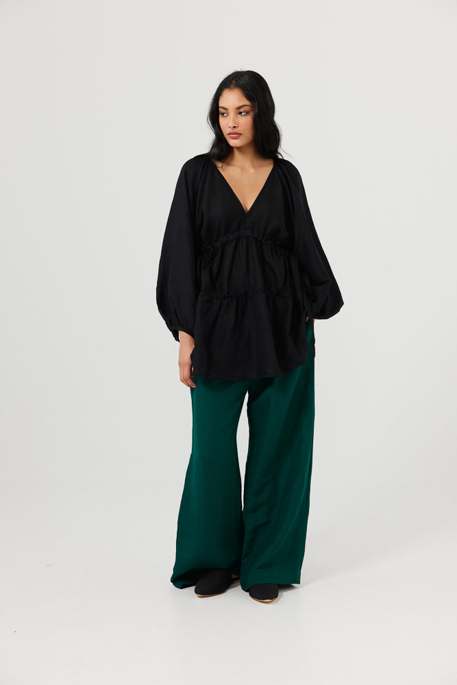Wing and a Prayer Top - Black
