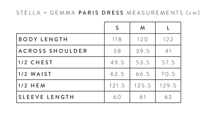 Stella + Gemma Paris Dress - Black