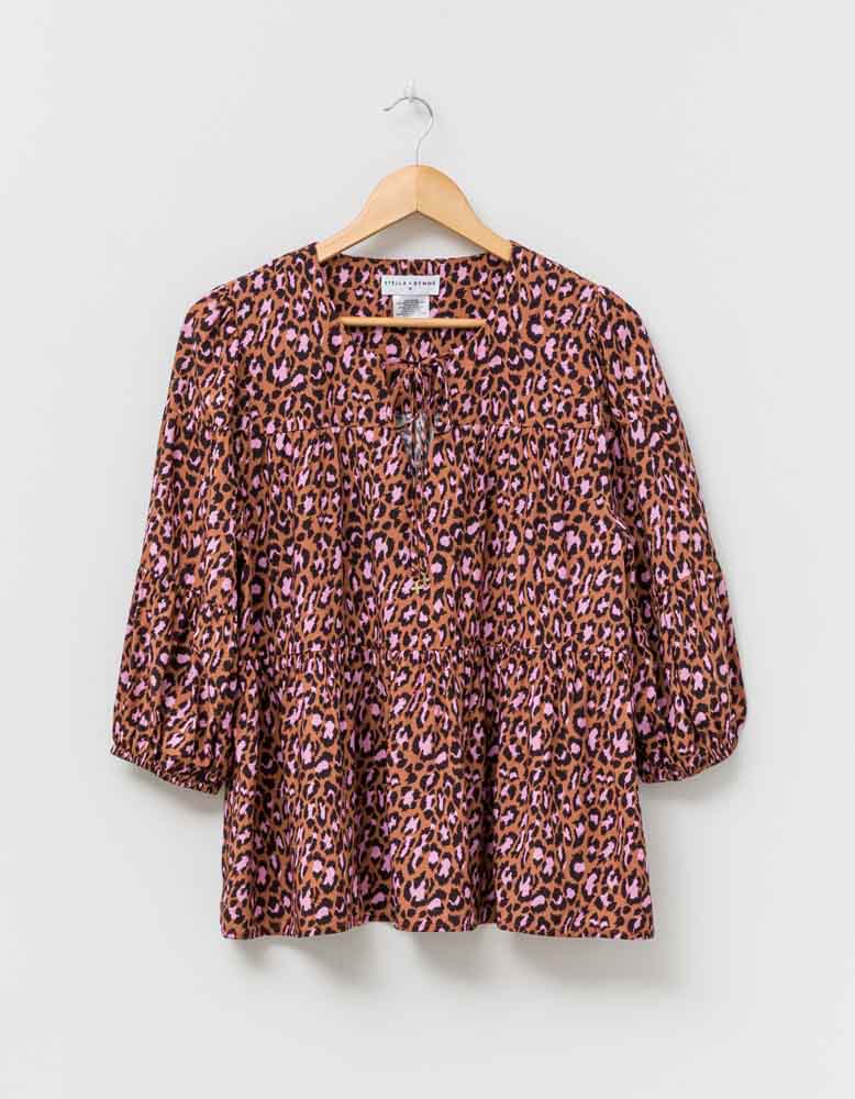 Stella + Gemma Adelaide Shirt - Tropical Leopard 