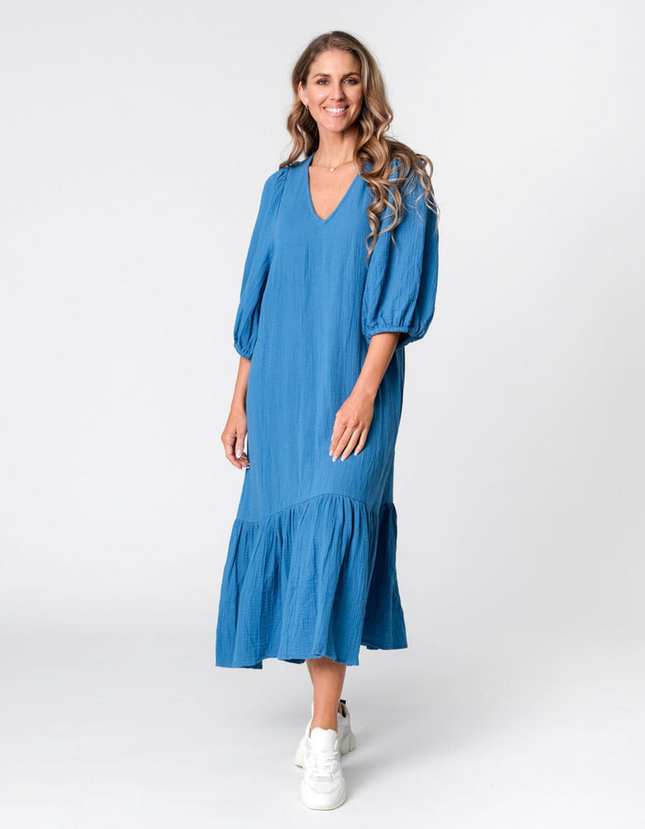 Stella + Gemma Iggy Dress - Bahama Blue