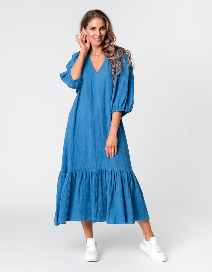 Stella + Gemma Iggy Dress - Bahama Blue