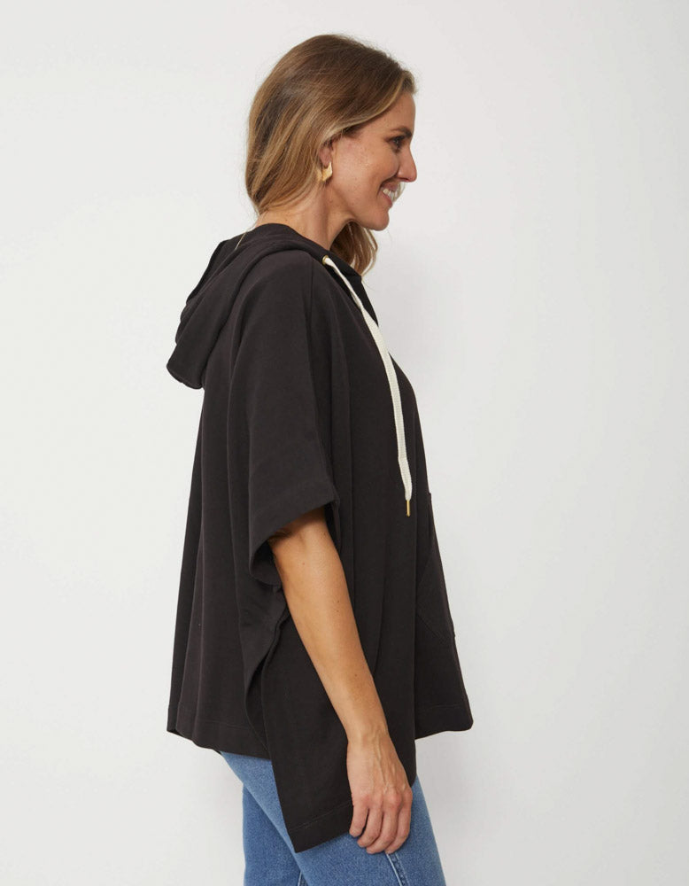 Stella + Gemma Indie Poncho - Vintage Black