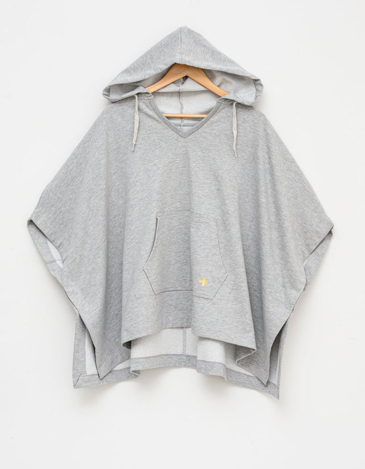 Stella + Gemma Indie Poncho - Grey Marle