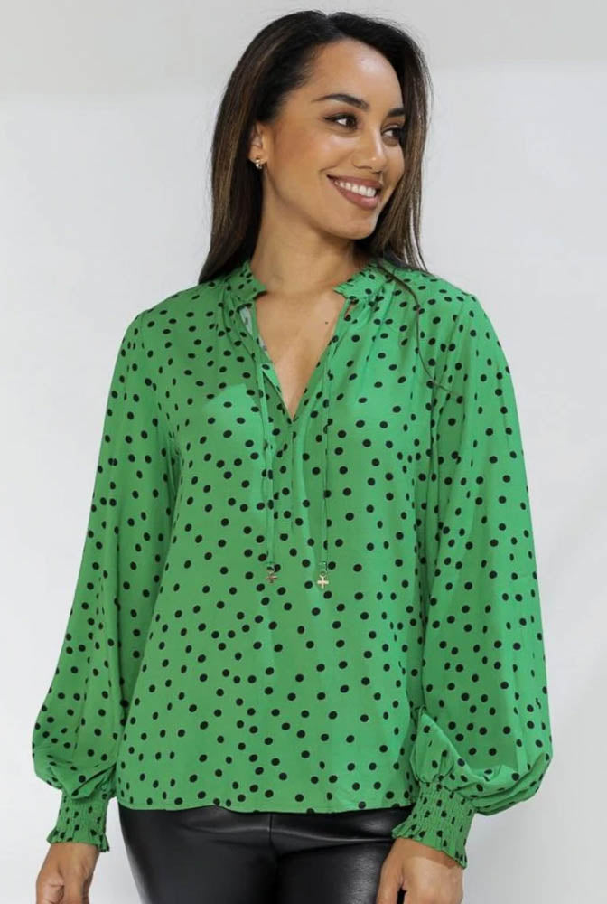 Tyra Shirt - Mint Spot