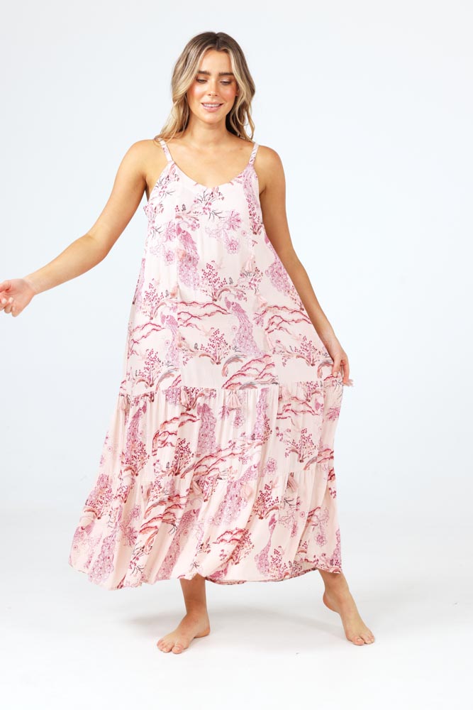 Talisman Dahna Dress - Redbird Pink