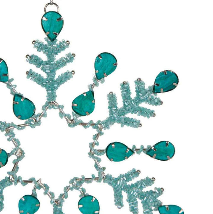 Aquane Hanging Snowflake - Aquamarine